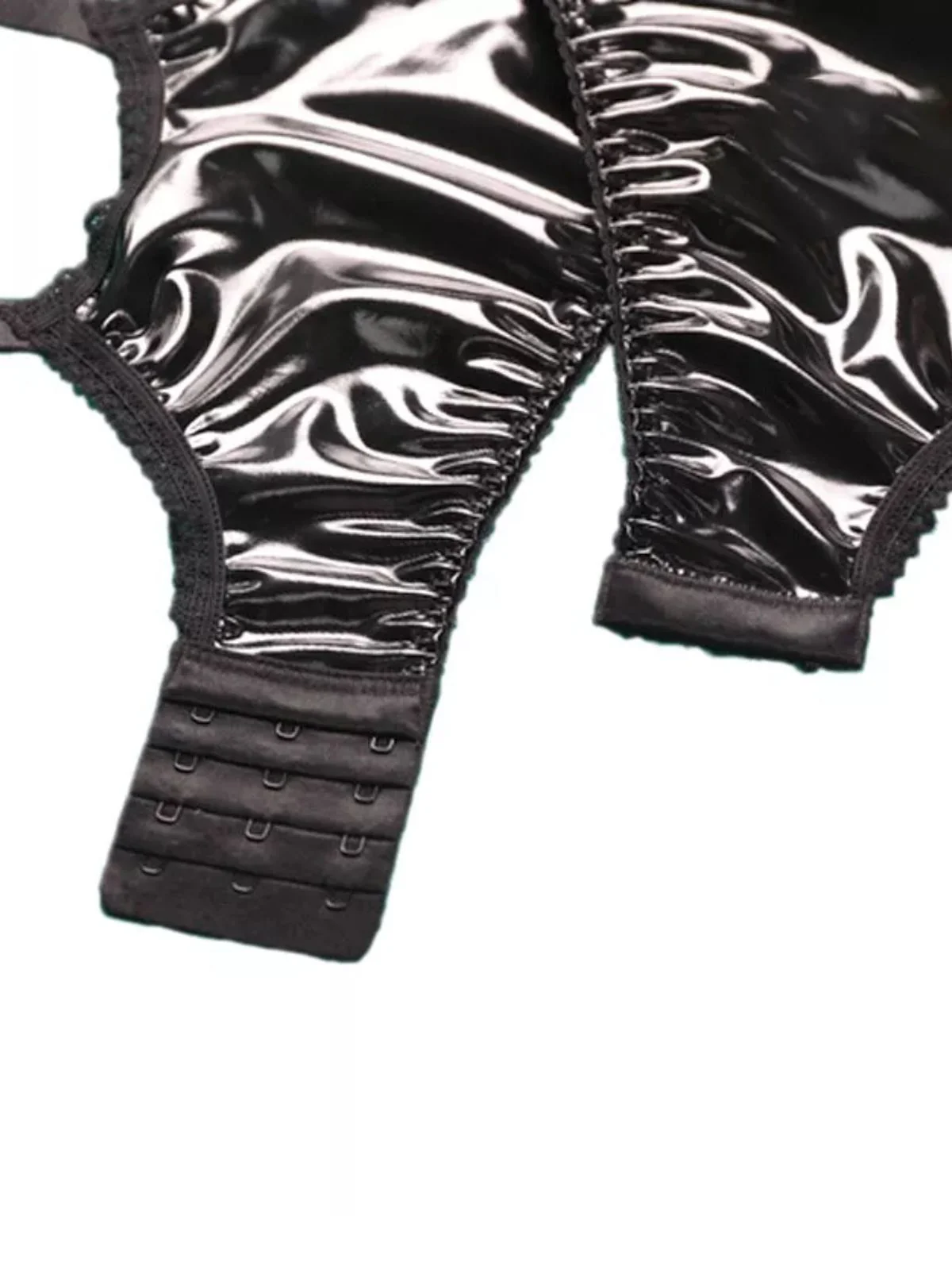 PU Leather Metal Gourd Buckle Stockings Accessories - Image 5