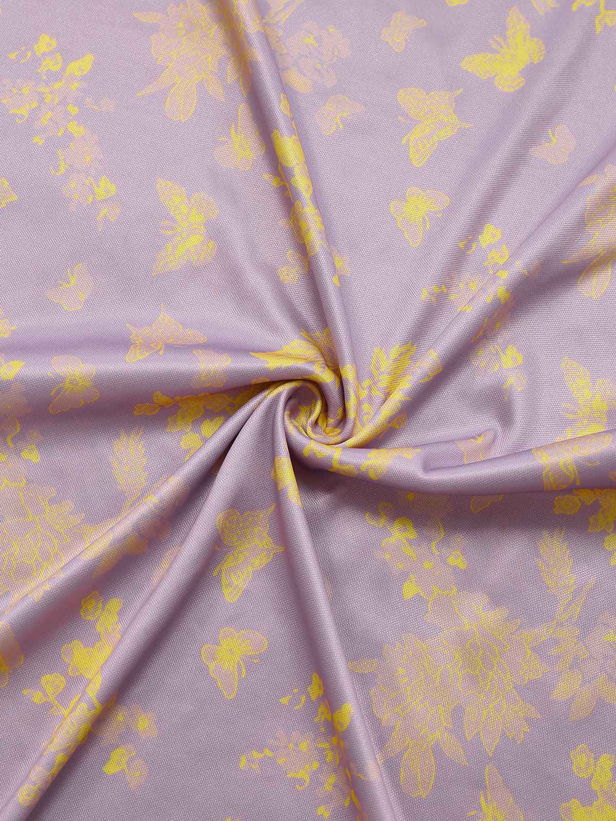 Purple 1930s Butterfly Floral Mermaid Slip Dress - Image 6