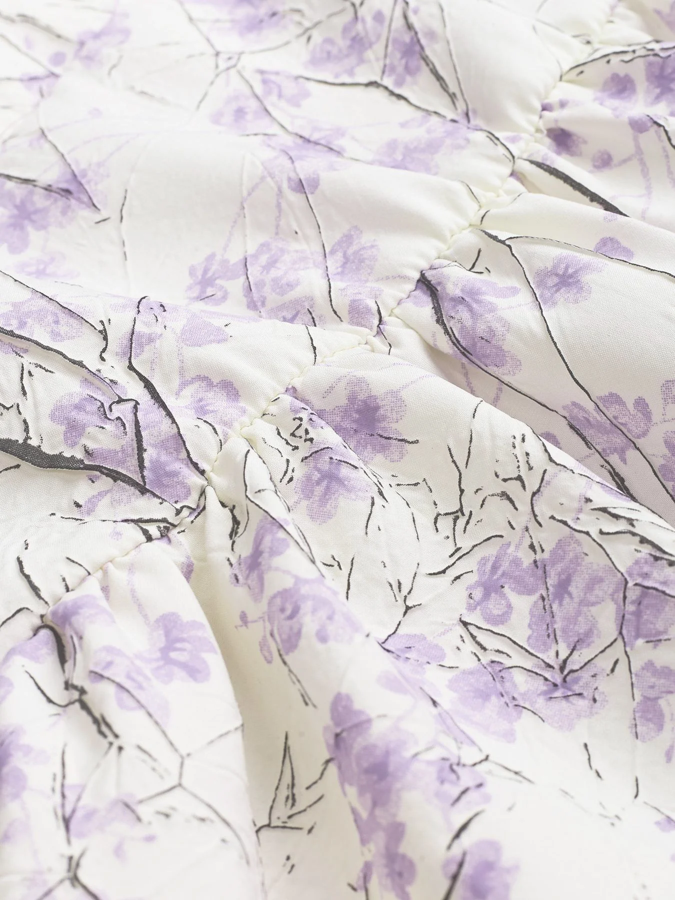 Purple 1970s Floral Print Spaghetti Strap Romper - Image 5