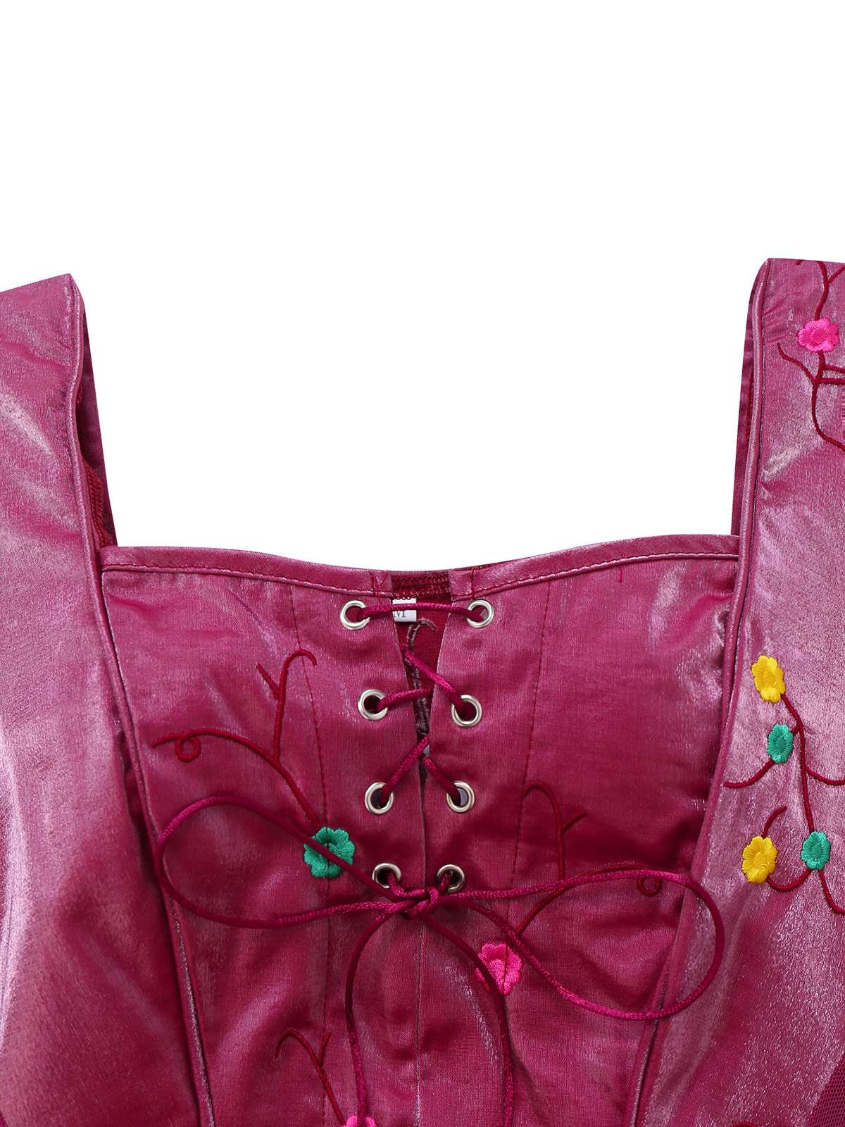 Purple 2PCS 1930s Hocus Pocus Lace Floral Top & Skirt - Image 3