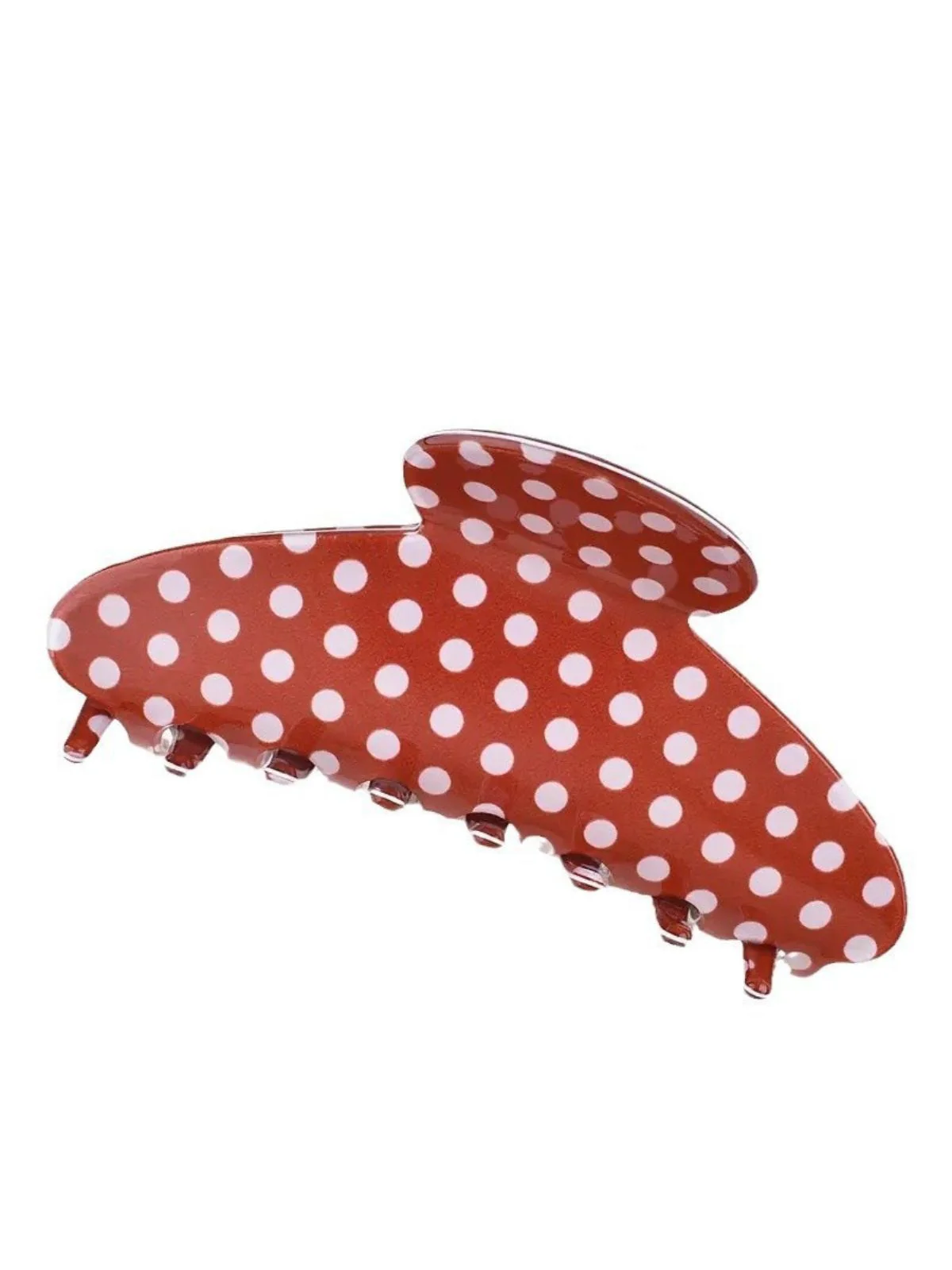 PVC Polka Dot Valentine's Shark Hair Claw - Image 4