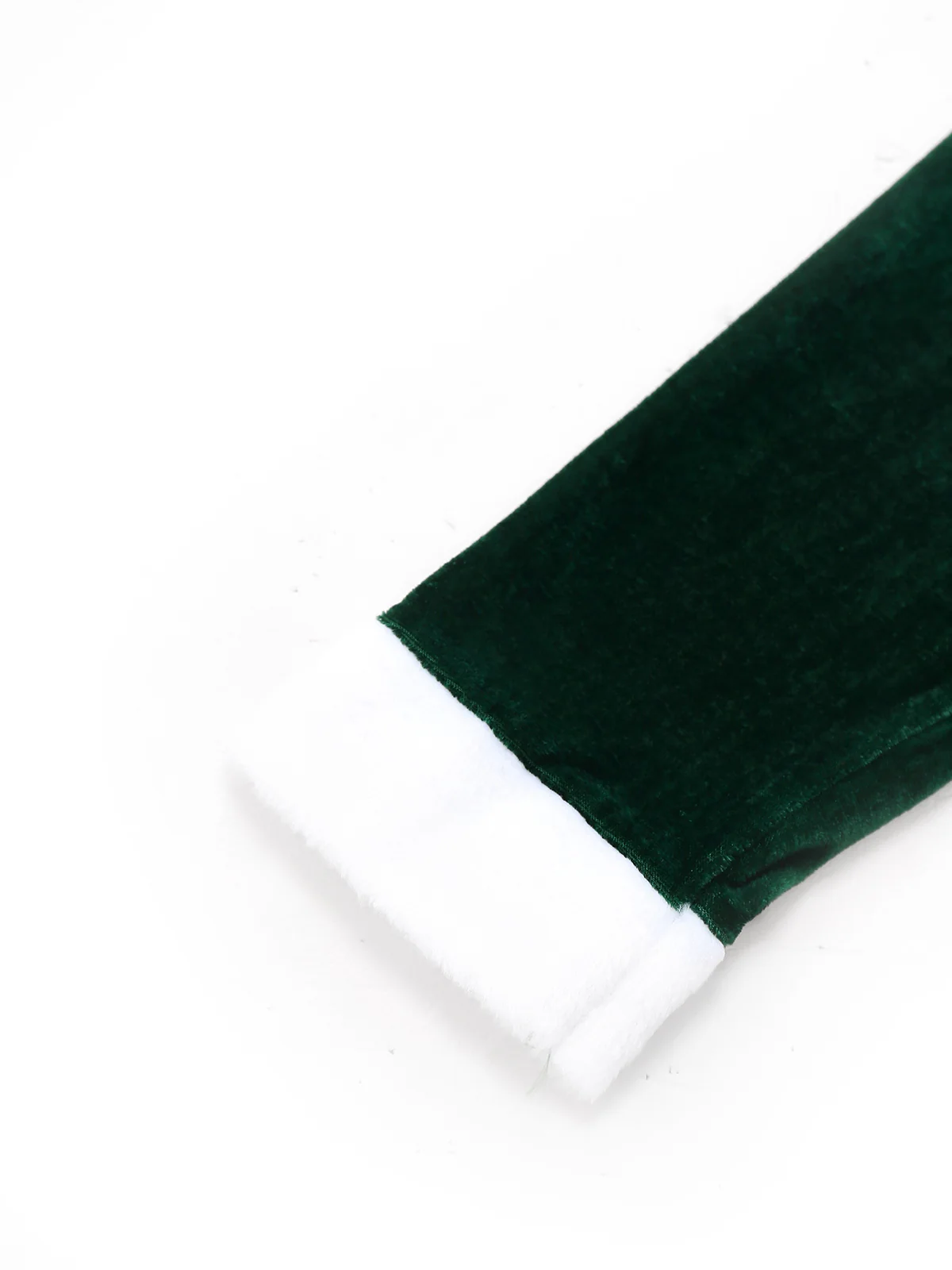 Green 1930s Christmas Mrs. Santa Claus Velvet Dress with Cape - Image 5