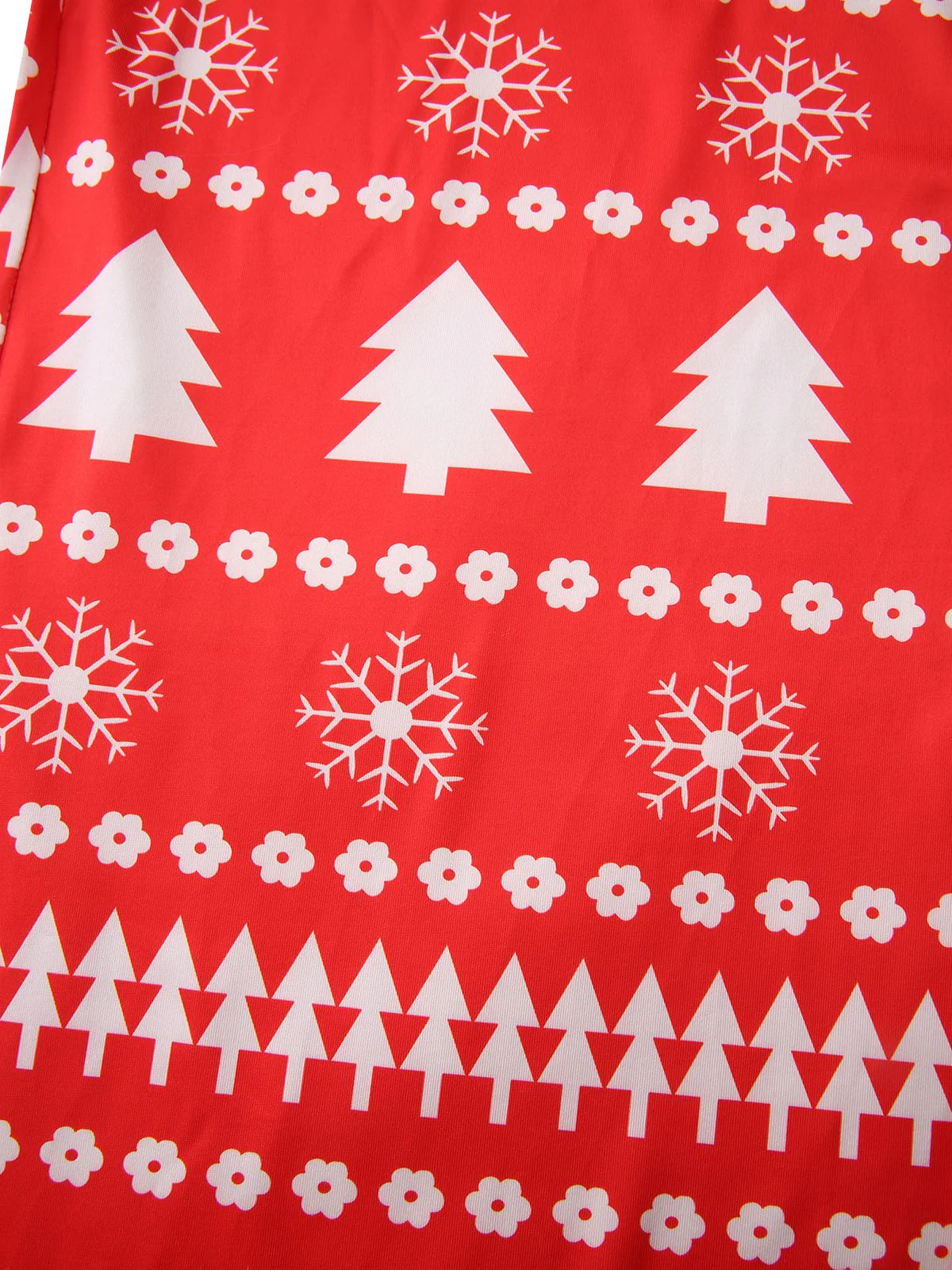 Red 1930s Christmas Tree Reindeer Pants - Image 5