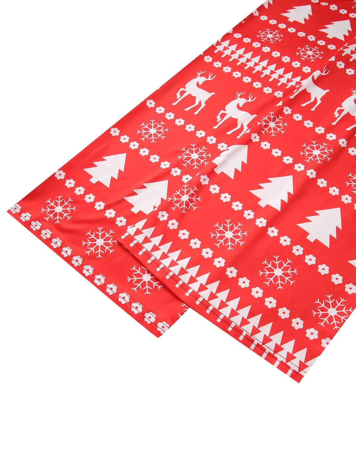 Red 1930s Christmas Tree Reindeer Pants - Image 8