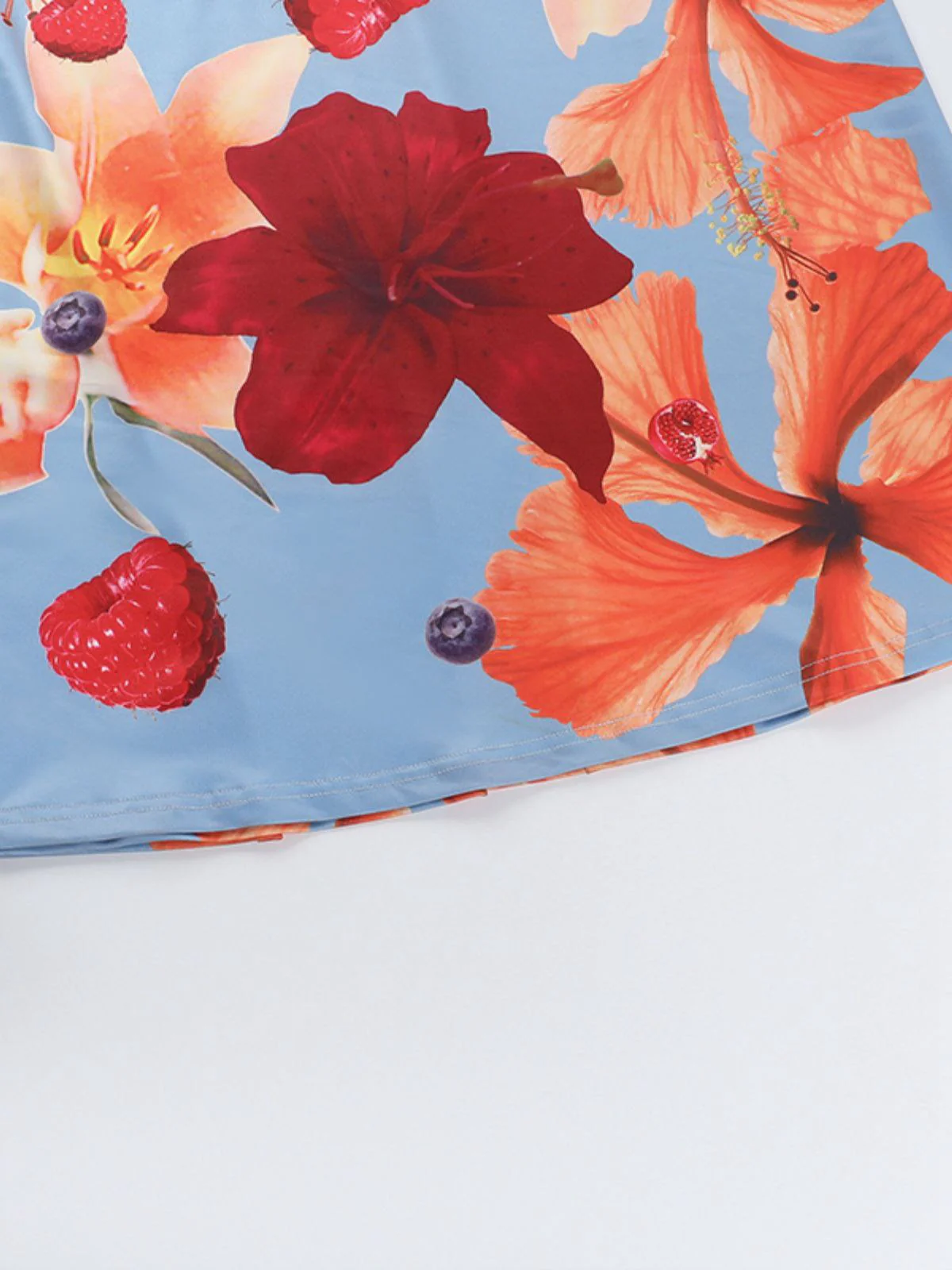 Red 1930s Floral Backless Slip Maxi Dress - Image 4
