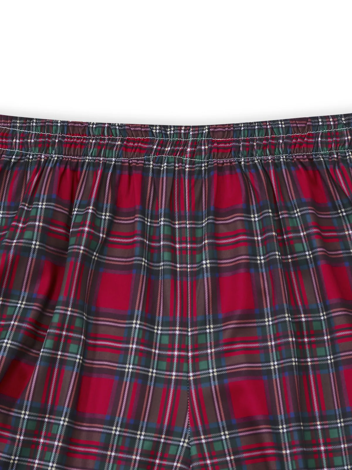 Red 1940s Christmas Plaid Pajama Set - Image 4