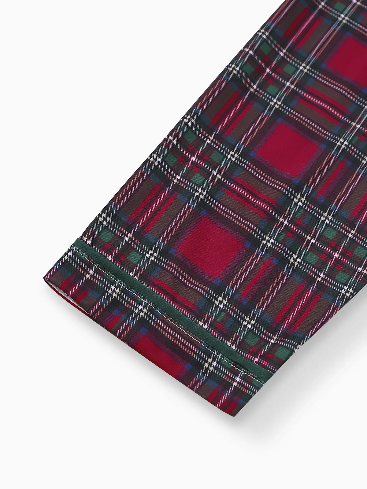 Red 1940s Christmas Plaid Pajama Set - Image 5