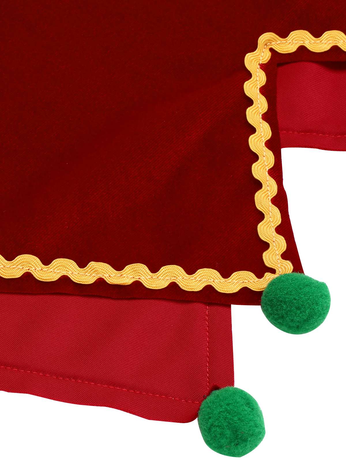 Red 1960s Christmas Wave Hem Contrast Dress - Image 7