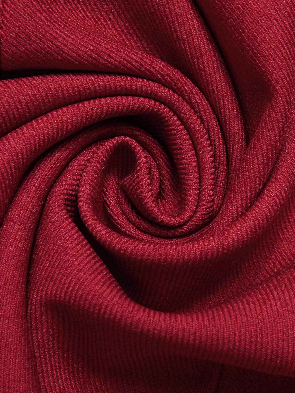 Red 1950s Lapel Double Breasted Coat - Image 9
