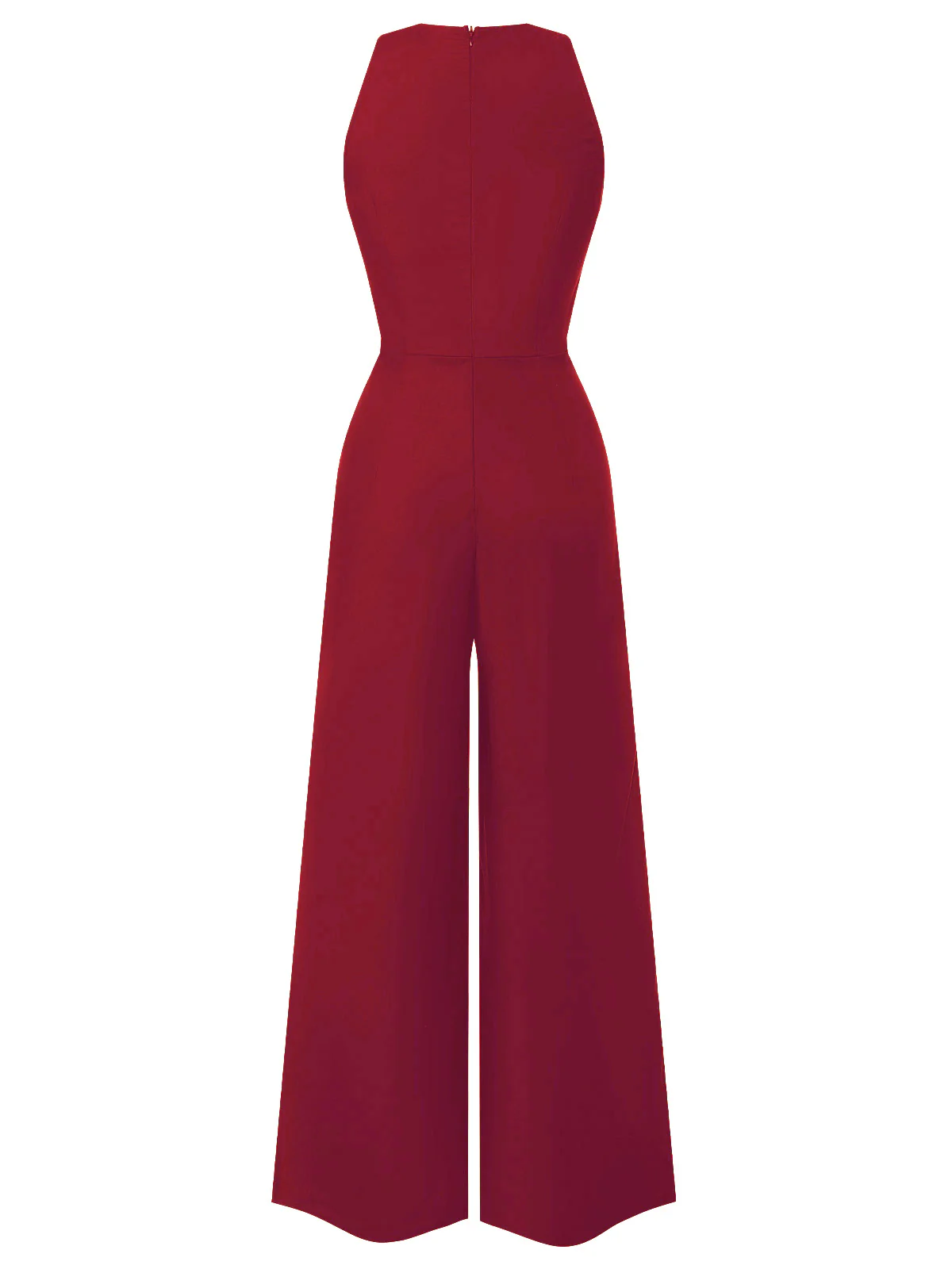 Black 1950s Sleeveless Buttoned Solid Jumpsuit - Image 11