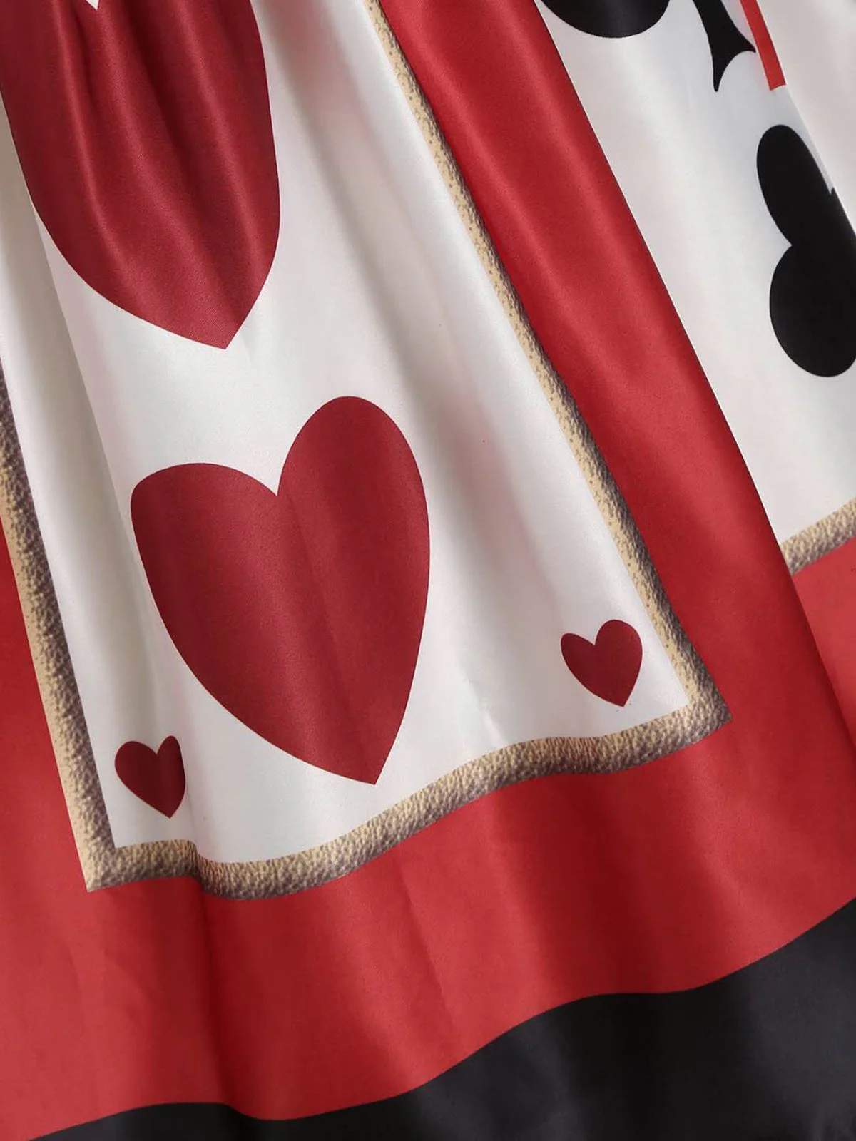 Red 1950s Strap Poker Costume Dress - Image 4