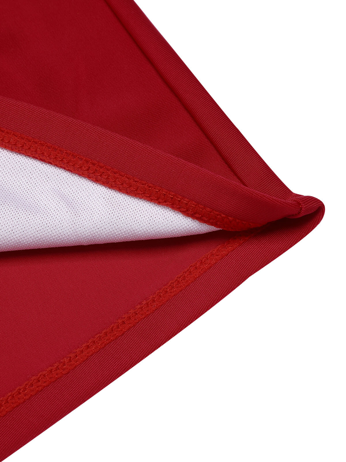 Red 1950s Striped Cherry Strap Swimsuit - Image 7