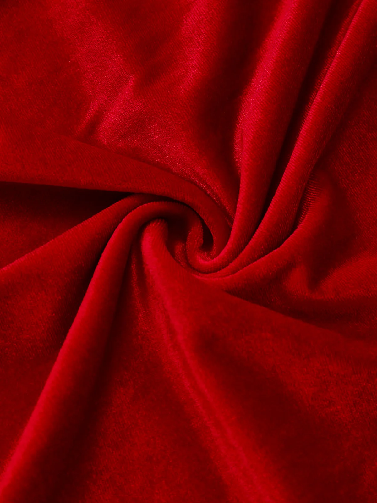 Red 1950s Velvet Pearl Ruched Tulle Bow Dress - Image 6