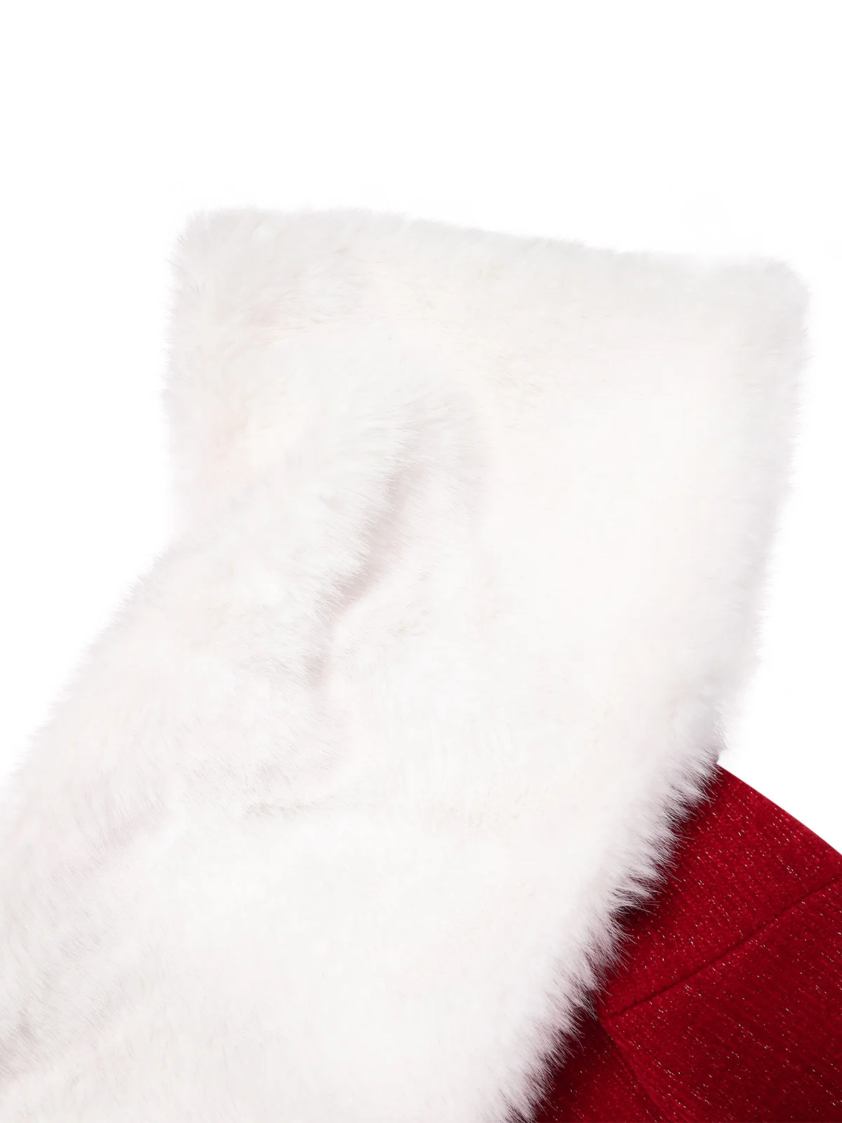 Red 1960s Faux Fur Off-Shoulder Dress - Image 6