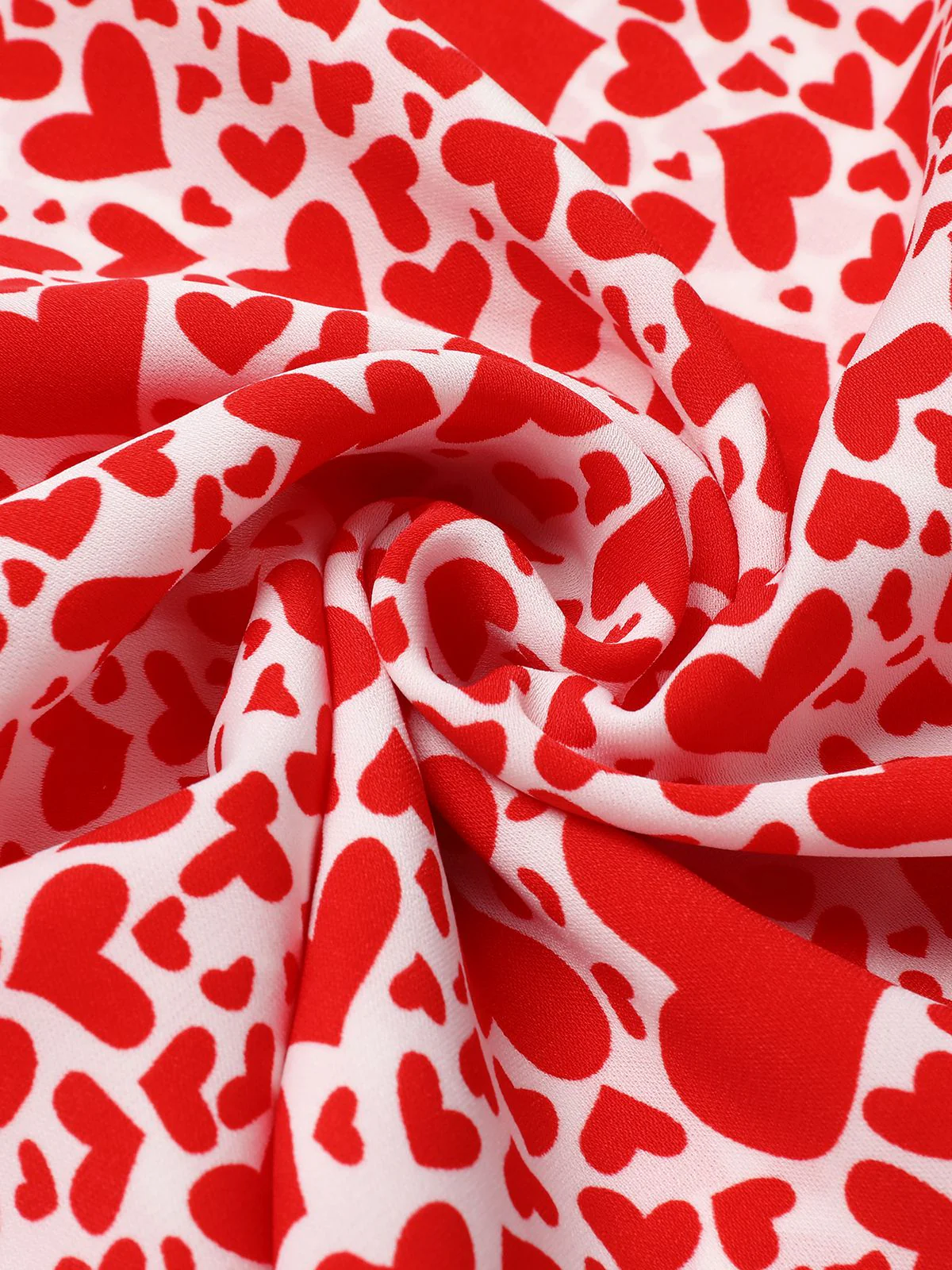 Red 1960s Heart Strap Fishtail Dress - Image 6