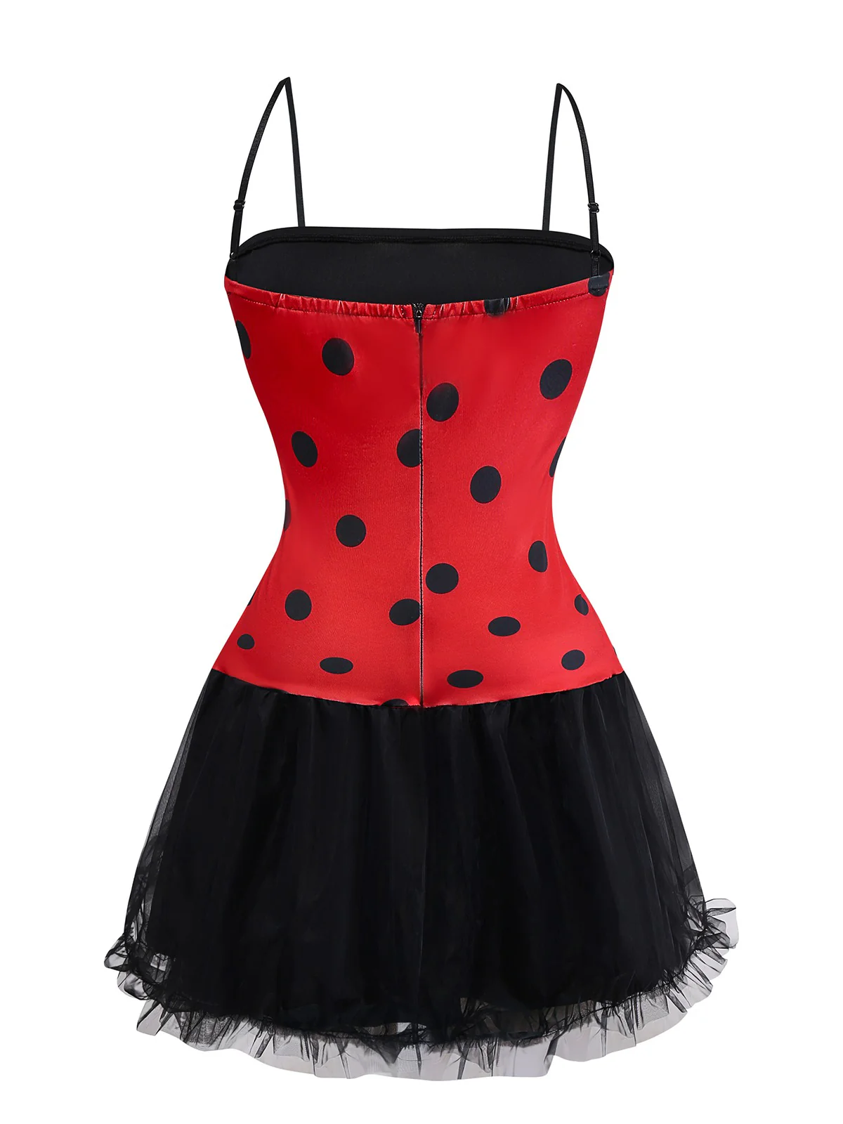 Red 1960s Miraculous Ladybug Cosplay Costume Set - Image 5