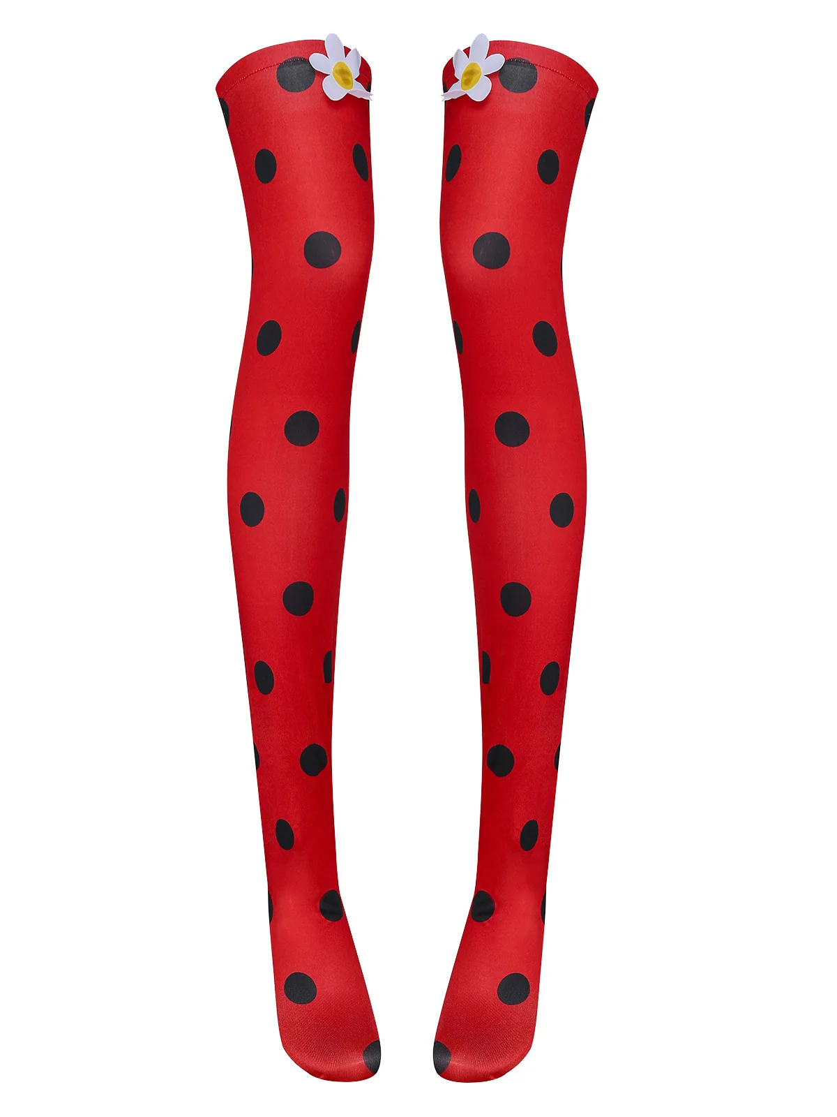 Red 1960s Miraculous Ladybug Cosplay Costume Set - Image 8