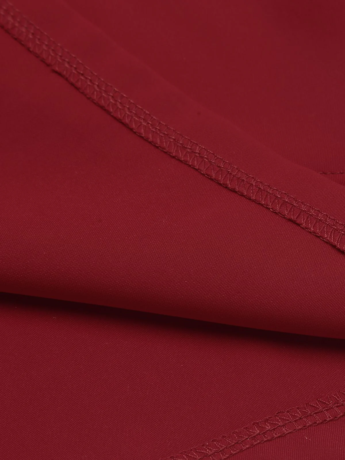 Red 1960s Solid Halter Bodycon Dress - Image 13