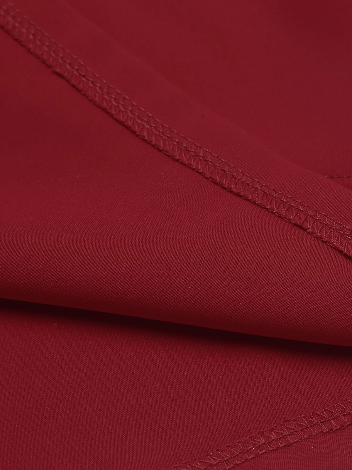 Red 1960s Solid Halter Bodycon Dress - Image 9