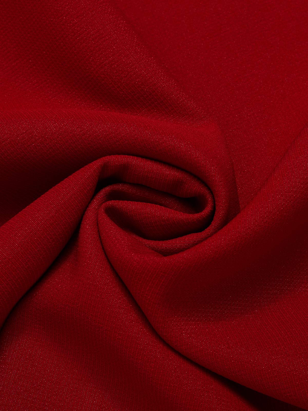 Red 1960s Solid Faux Pocket Dress - Image 7