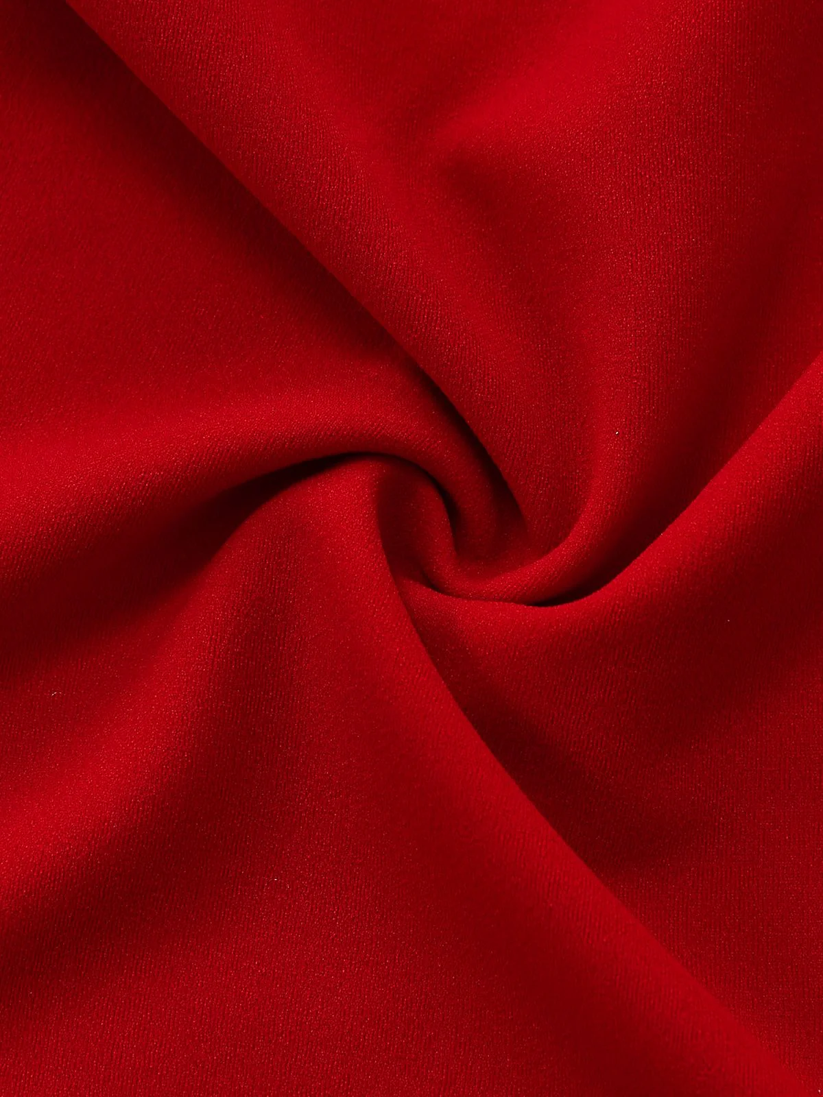 Red 1960s Square Neck Button Detail Ruched Mini Dress - Image 7