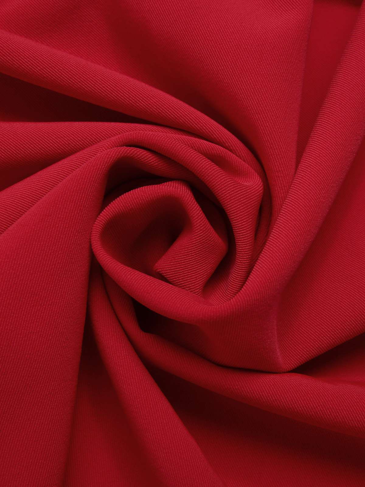 Red 1970s Irregular Contrast Halter Dalmatian Dress - Image 8