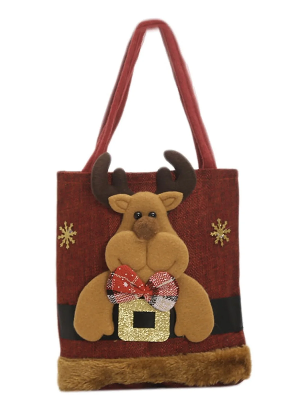 Red Christmas 3D Gift Candy Handbag - Image 2