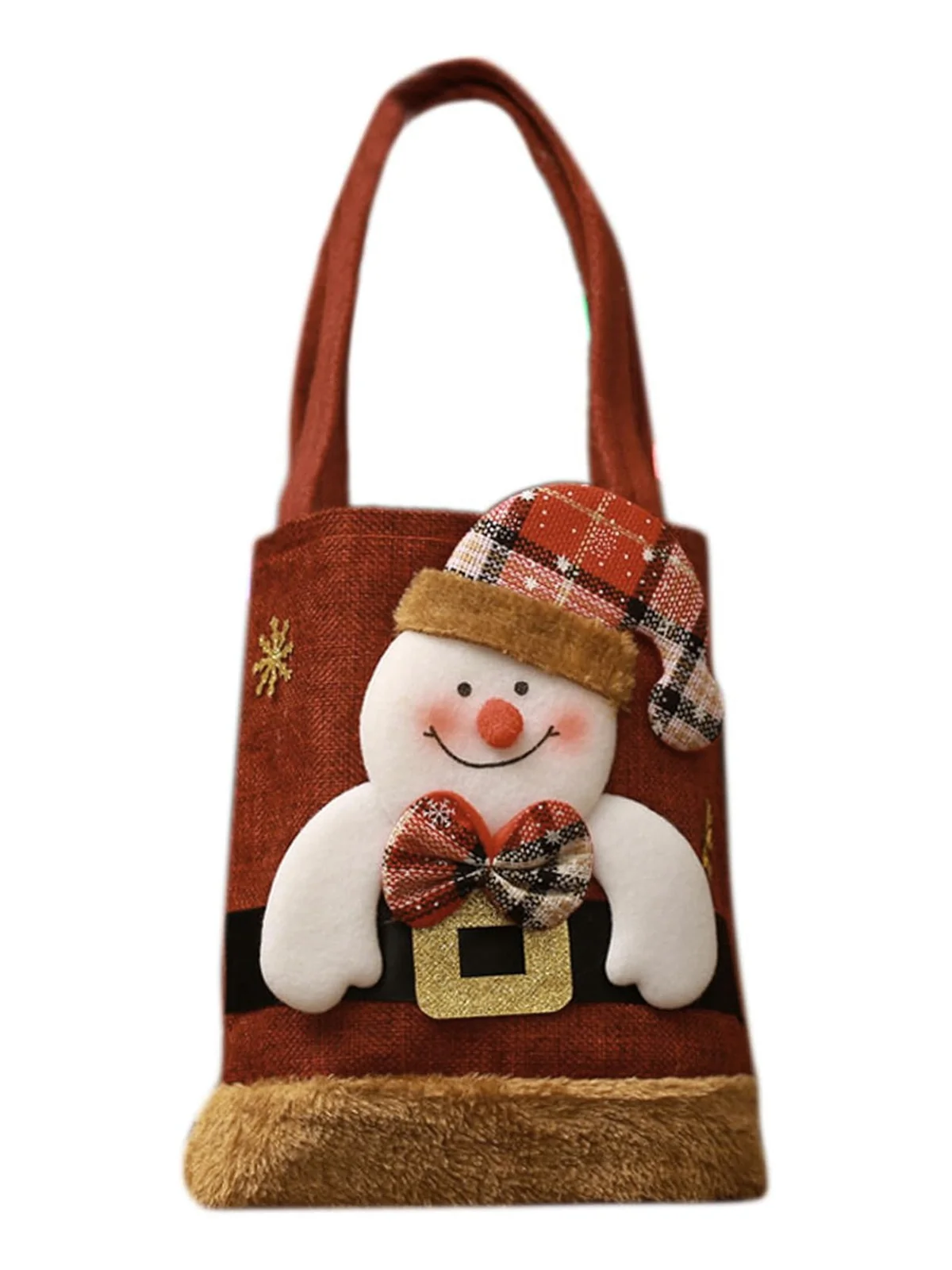 Red Christmas 3D Gift Candy Handbag - Image 3