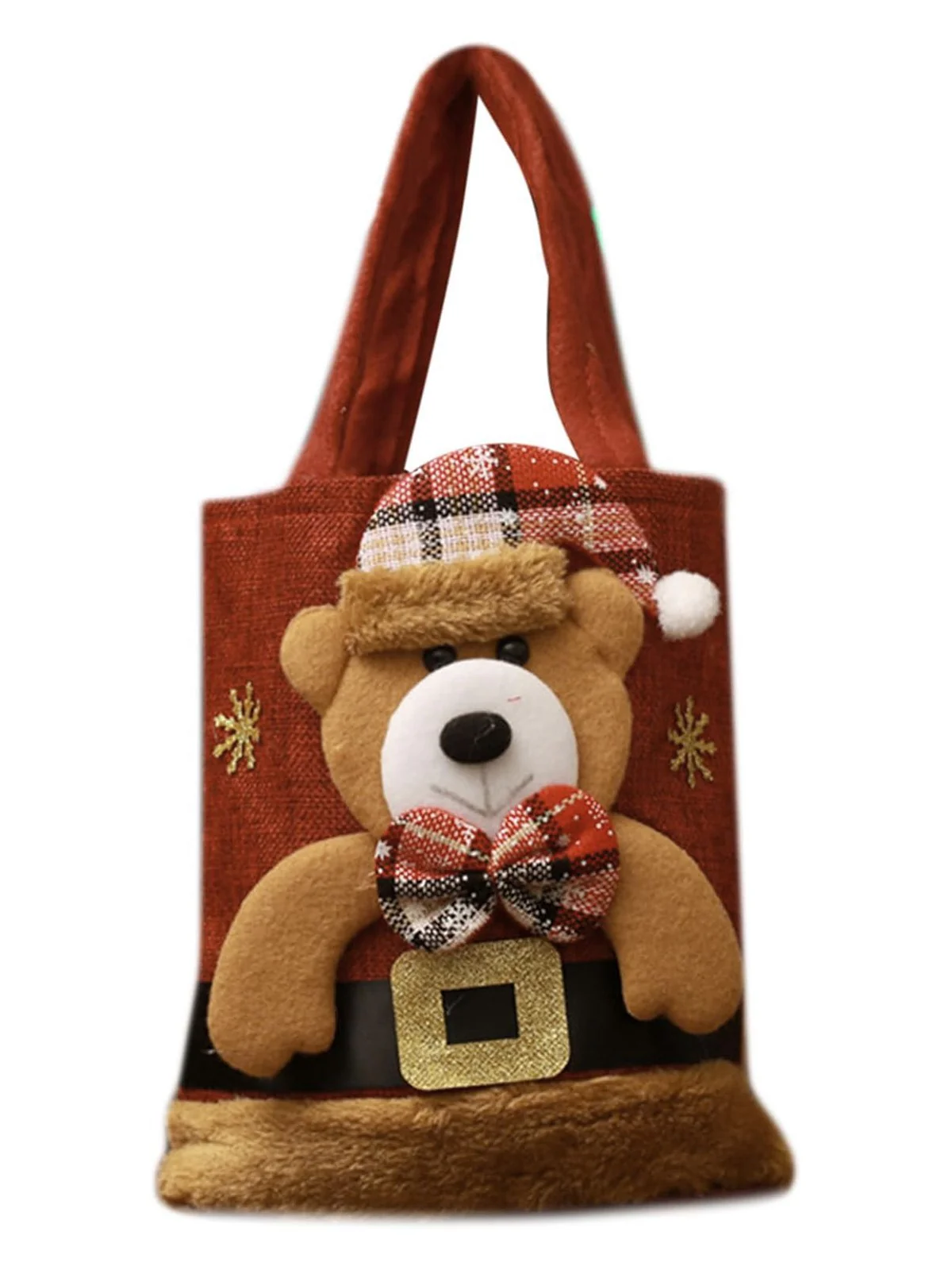 Red Christmas 3D Gift Candy Handbag - Image 4