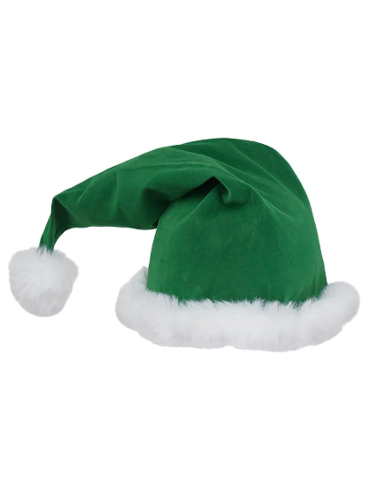 Red & Green 1960s Christmas Plush Trim Dress Set - Image 5