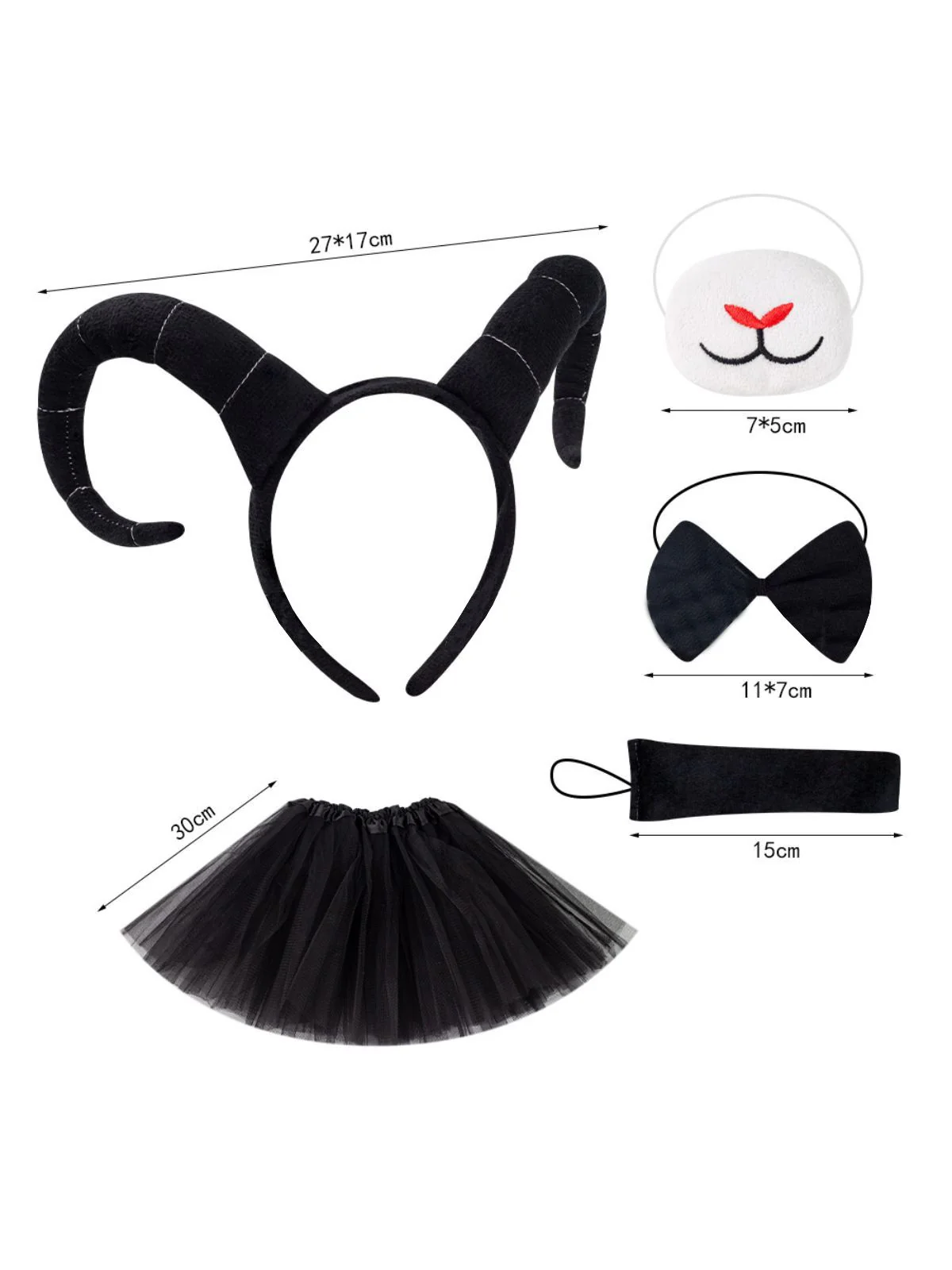 Reindeer Accesories Costume Set with Tutu and Headband - Image 2