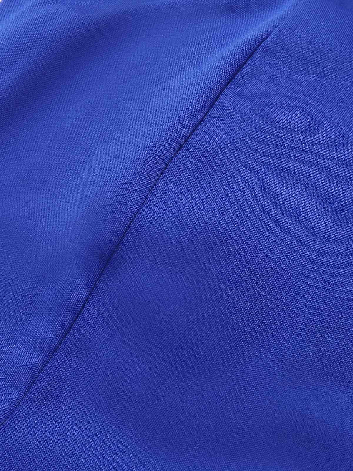 Retro 1930s Solid Halter Mermaid Dress - Image 11