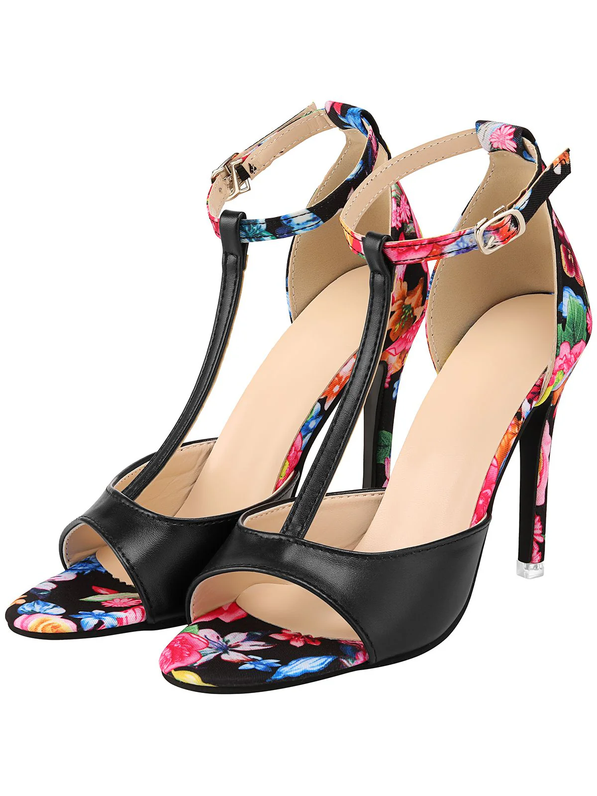Retro 1950s Fish Mouth High Heels Shoes - Image 2