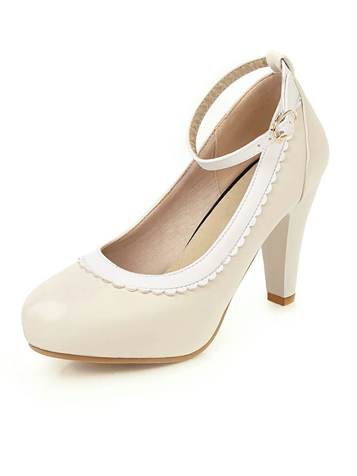 Retro Ankle Strap High Heels Shoes - Image 6