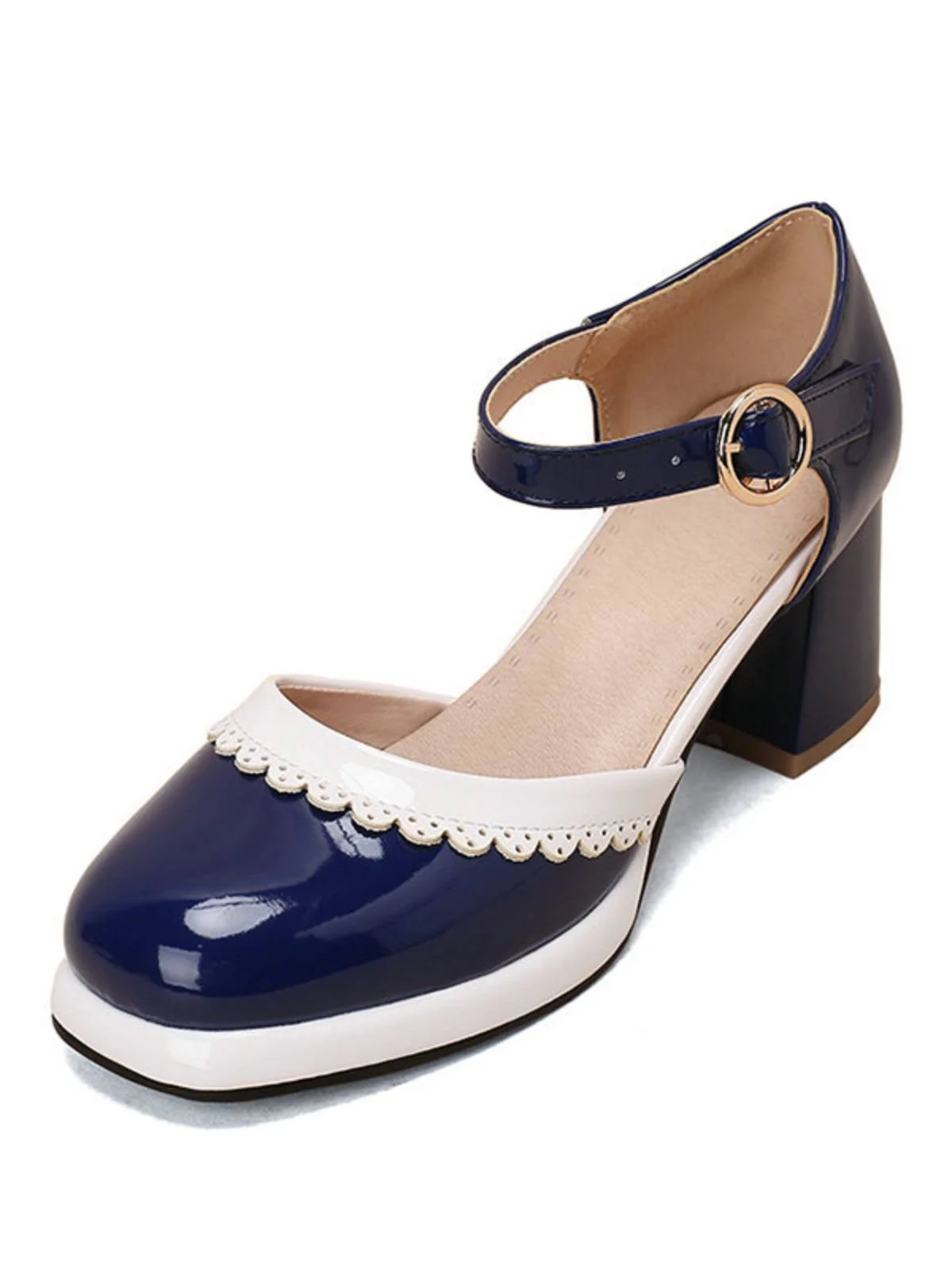 Retro Ankle Strap High Heels Shoes - Image 10