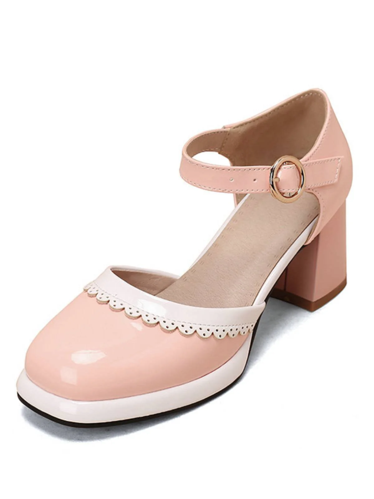 Retro Ankle Strap High Heels Shoes - Image 11