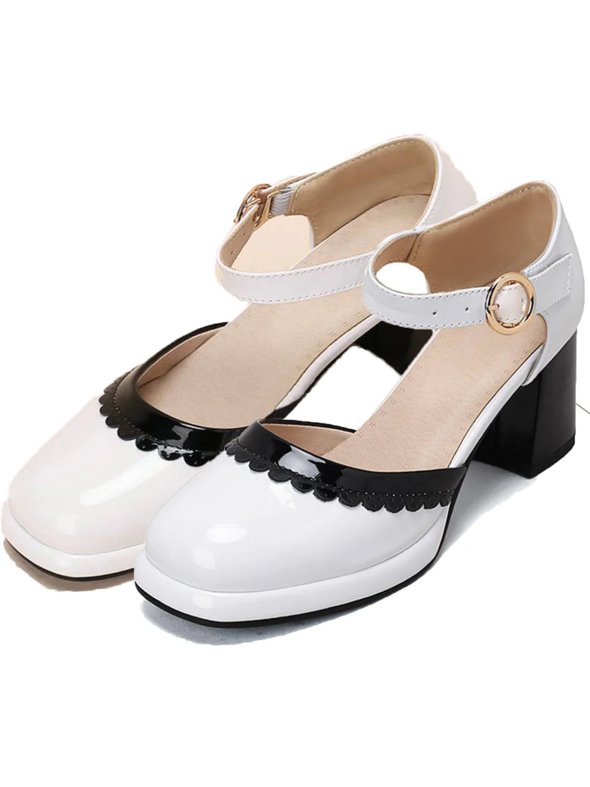 Retro Ankle Strap High Heels Shoes - Image 2