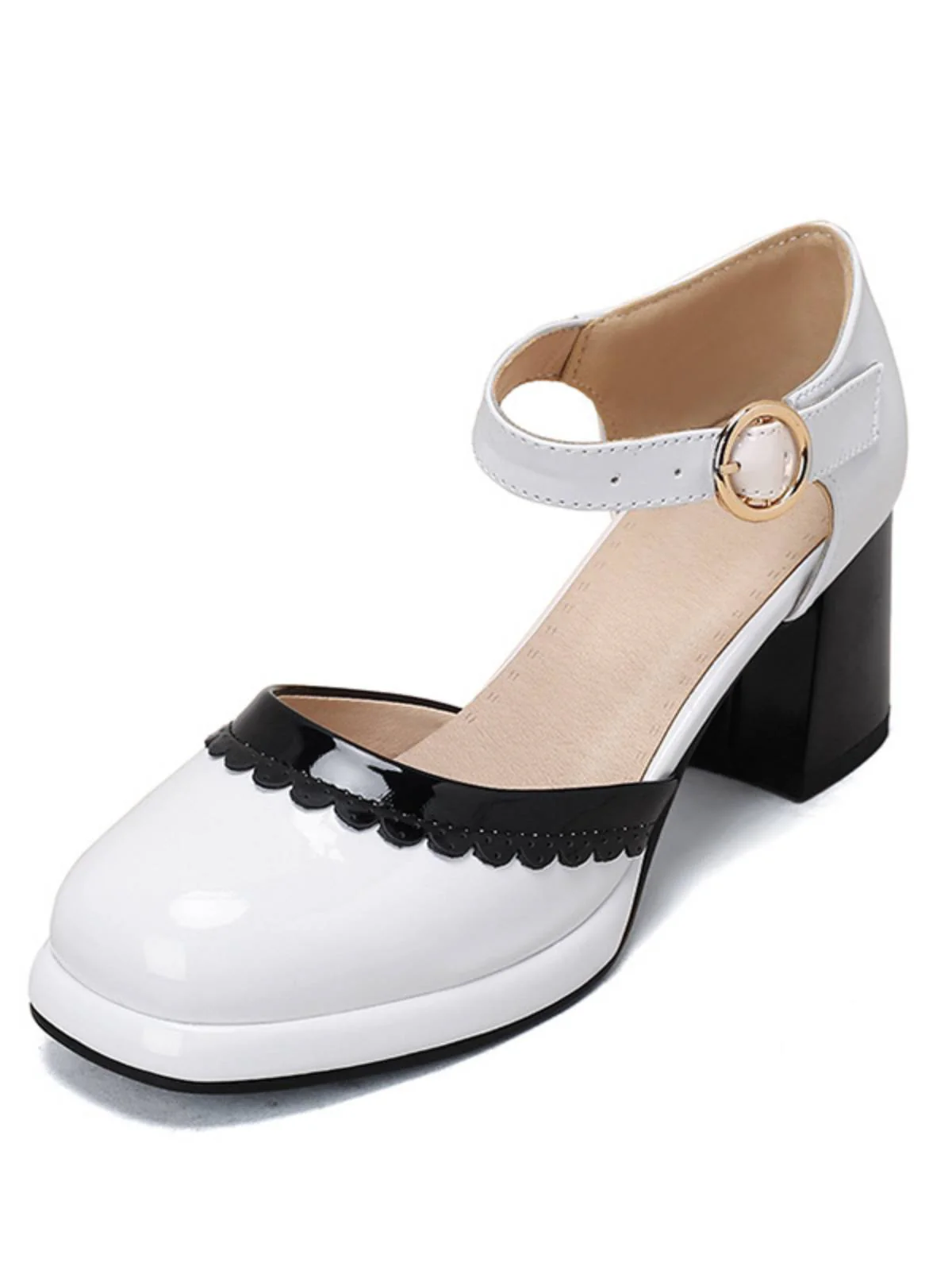 Retro Ankle Strap High Heels Shoes - Image 3