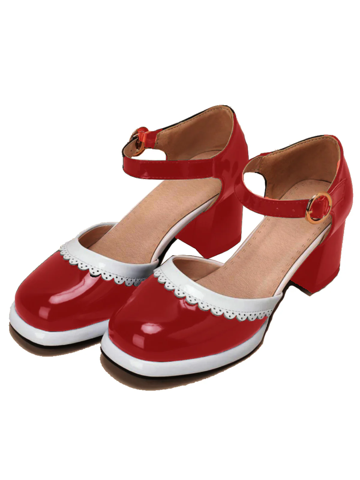 Retro Ankle Strap High Heels Shoes - Image 4