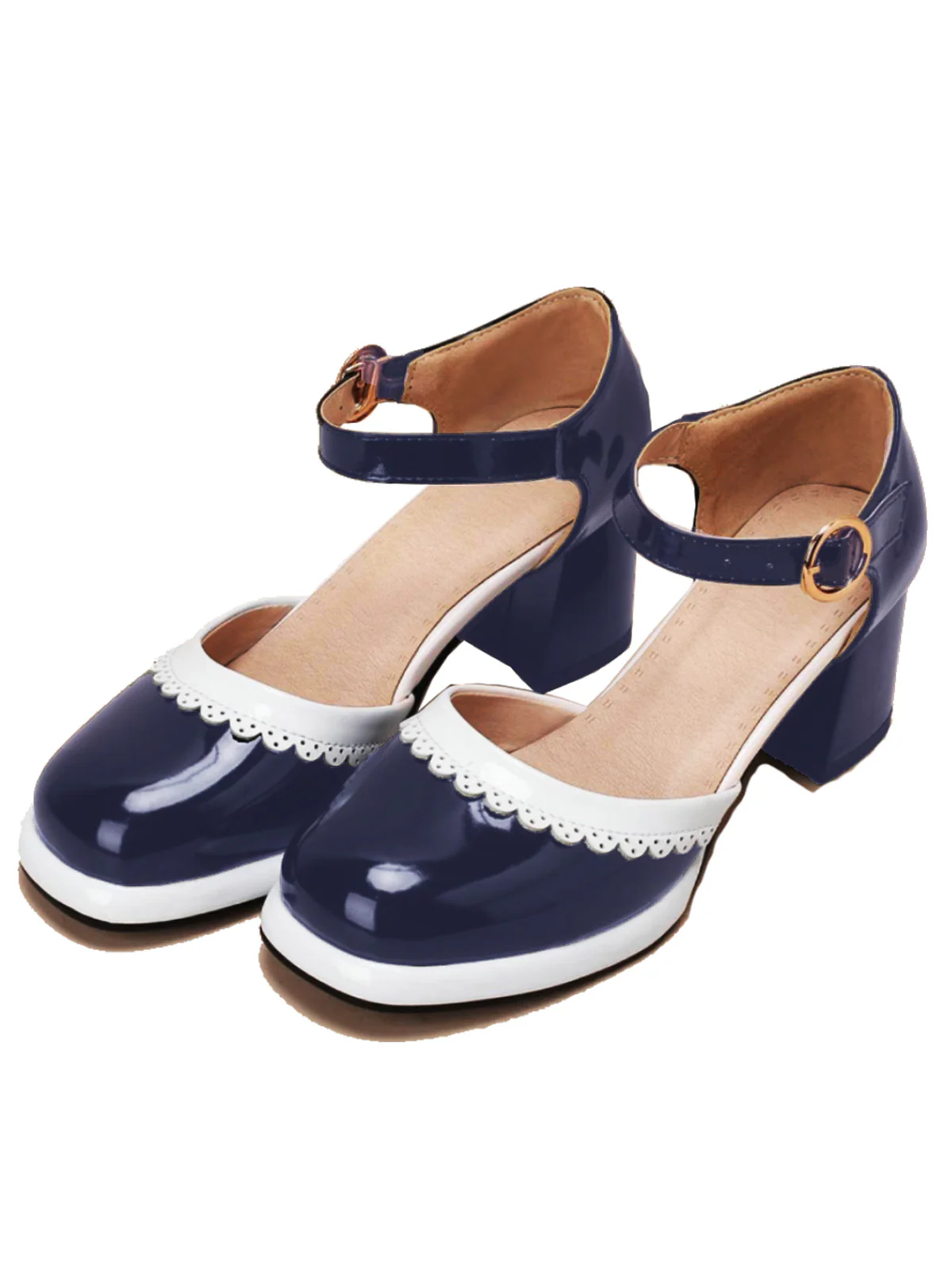 Retro Ankle Strap High Heels Shoes - Image 7