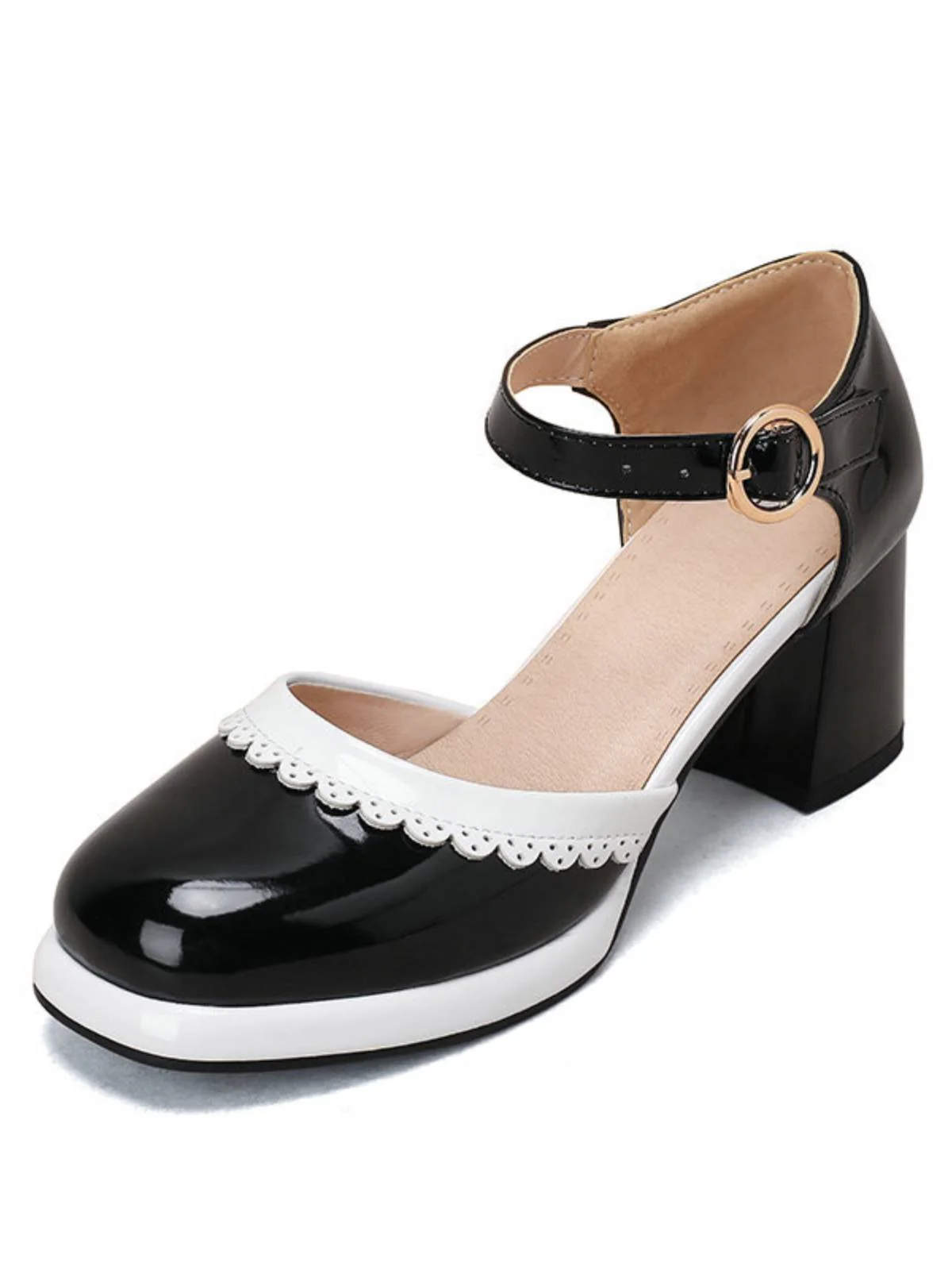 Retro Ankle Strap High Heels Shoes - Image 8