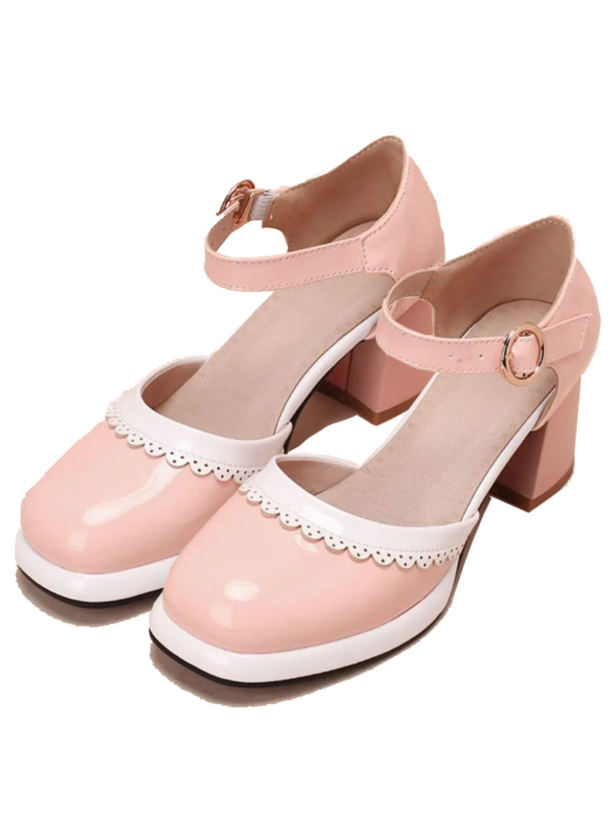 Retro Ankle Strap High Heels Shoes - Image 9