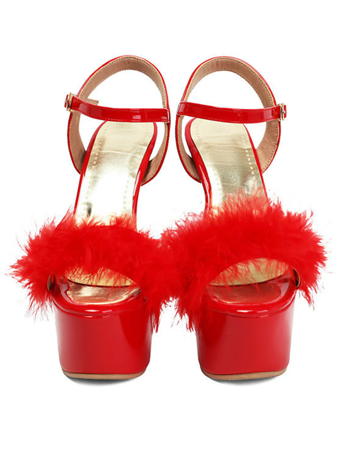 Retro Ankle Strap High Kitten Heel Shoes - Image 12