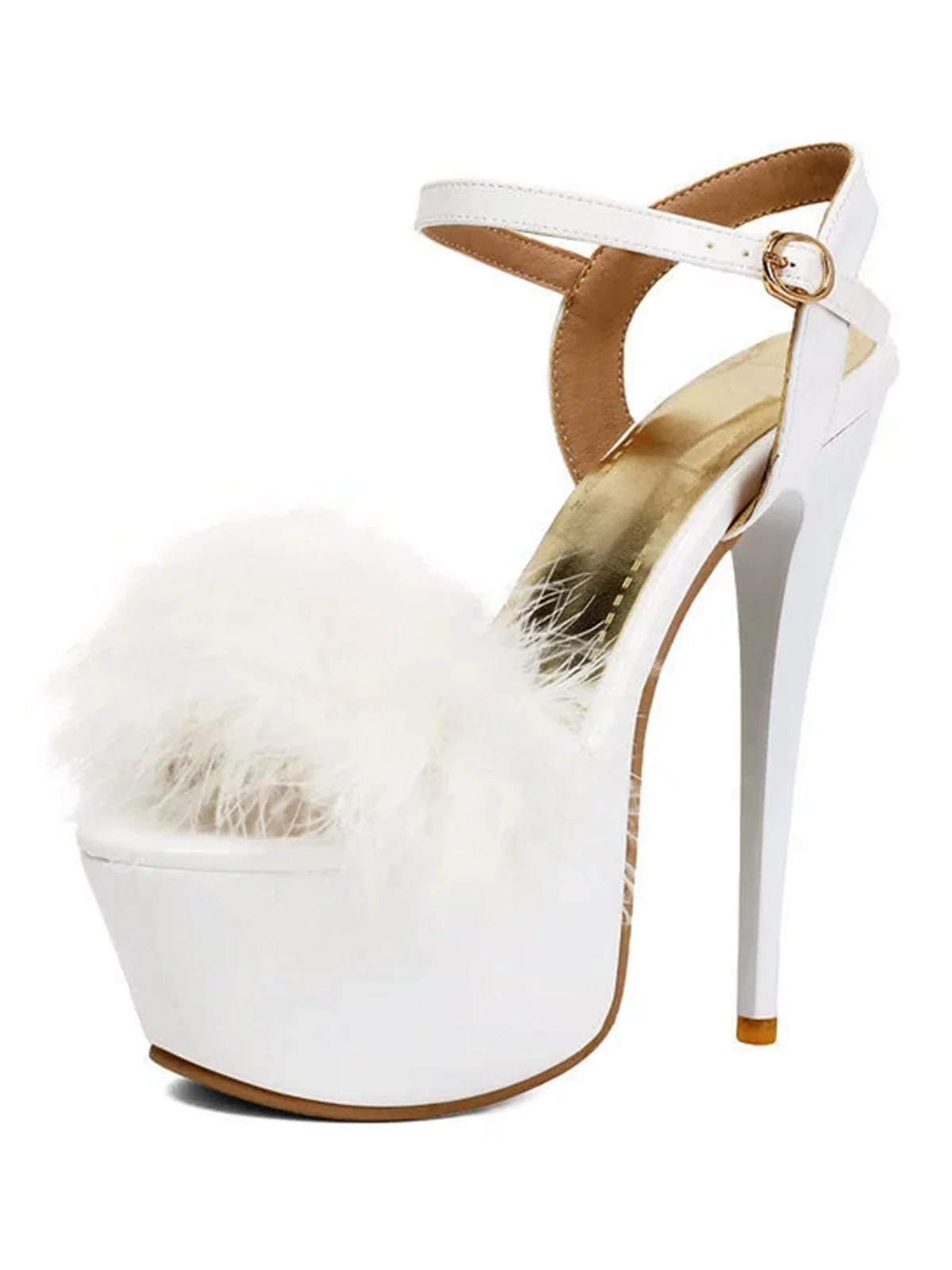 Retro Ankle Strap High Kitten Heel Shoes - Image 13