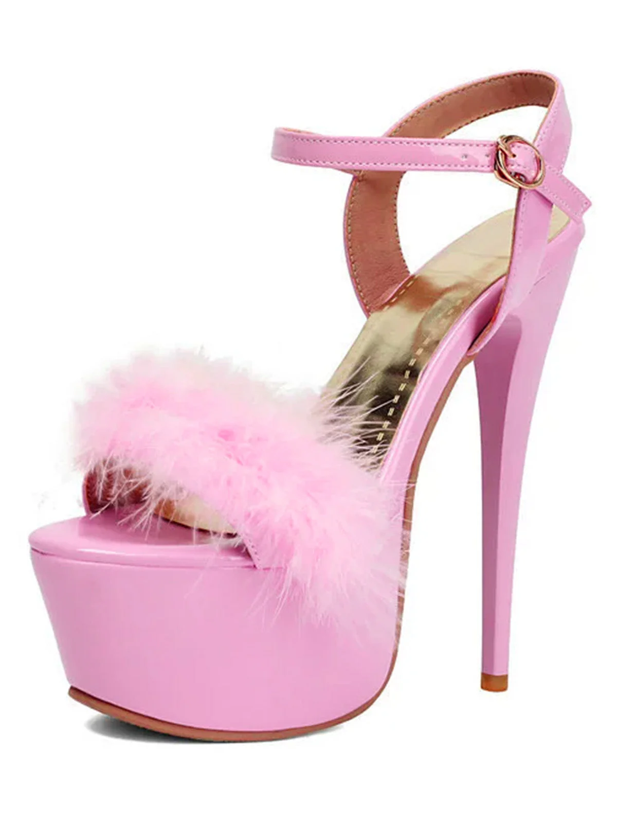 Retro Ankle Strap High Kitten Heel Shoes - Image 2