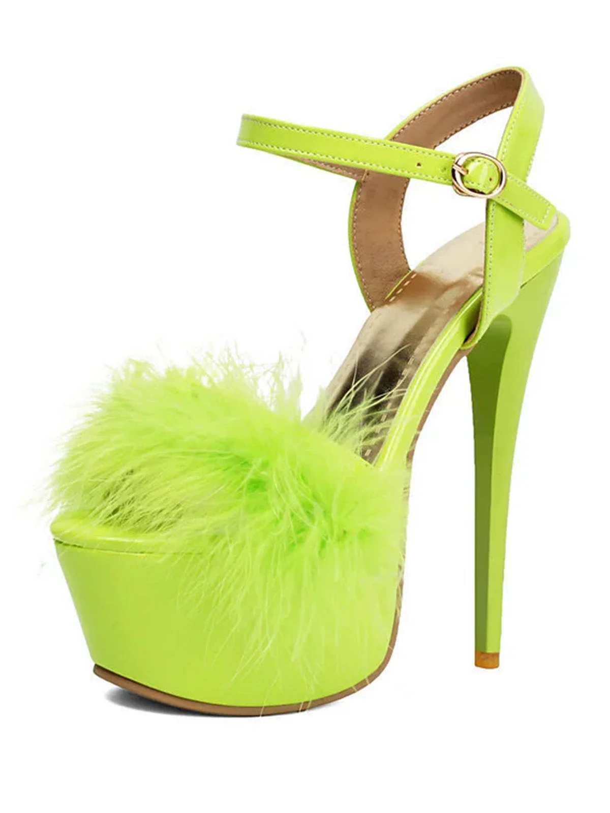 Retro Ankle Strap High Kitten Heel Shoes - Image 9