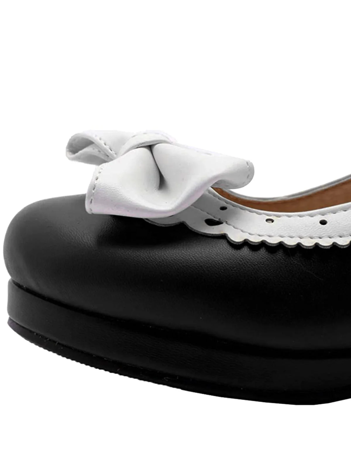 Retro Bow Non-slip High Heel Shoes - Image 10