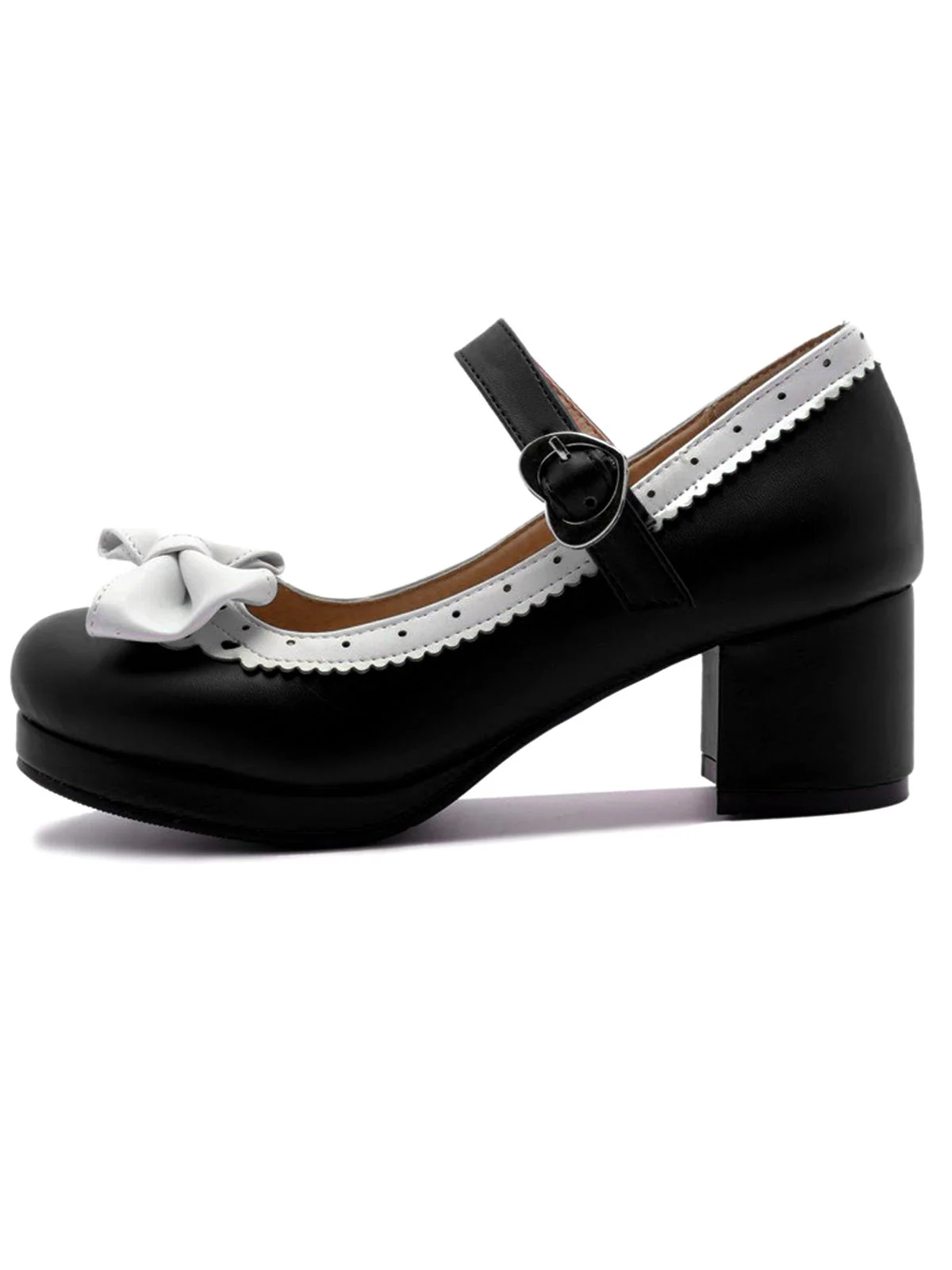 Retro Bow Non-slip High Heel Shoes - Image 12