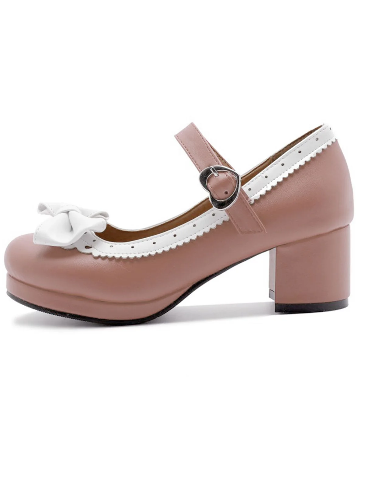 Retro Bow Non-slip High Heel Shoes - Image 17