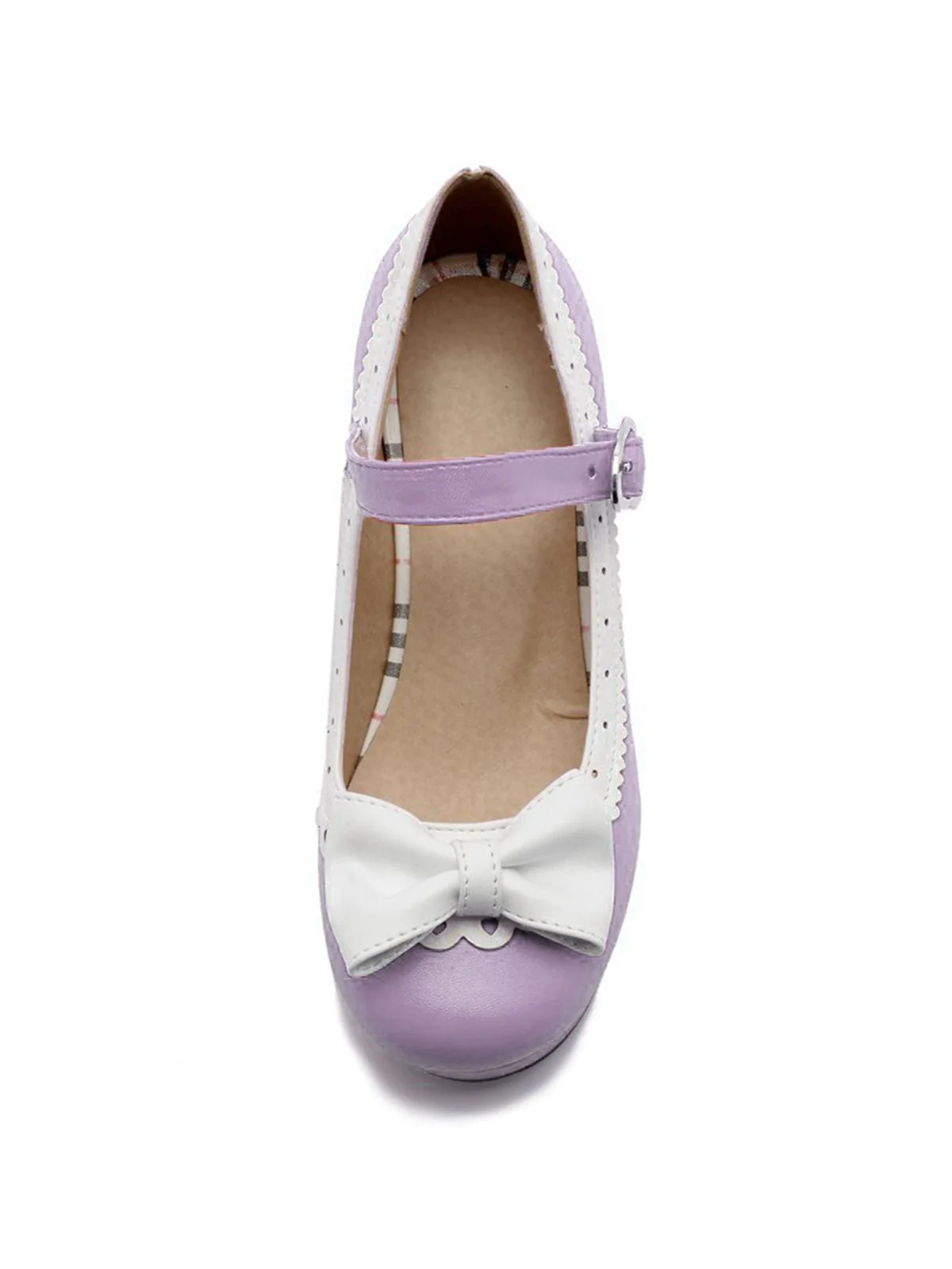 Retro Bow Non-slip High Heel Shoes - Image 19